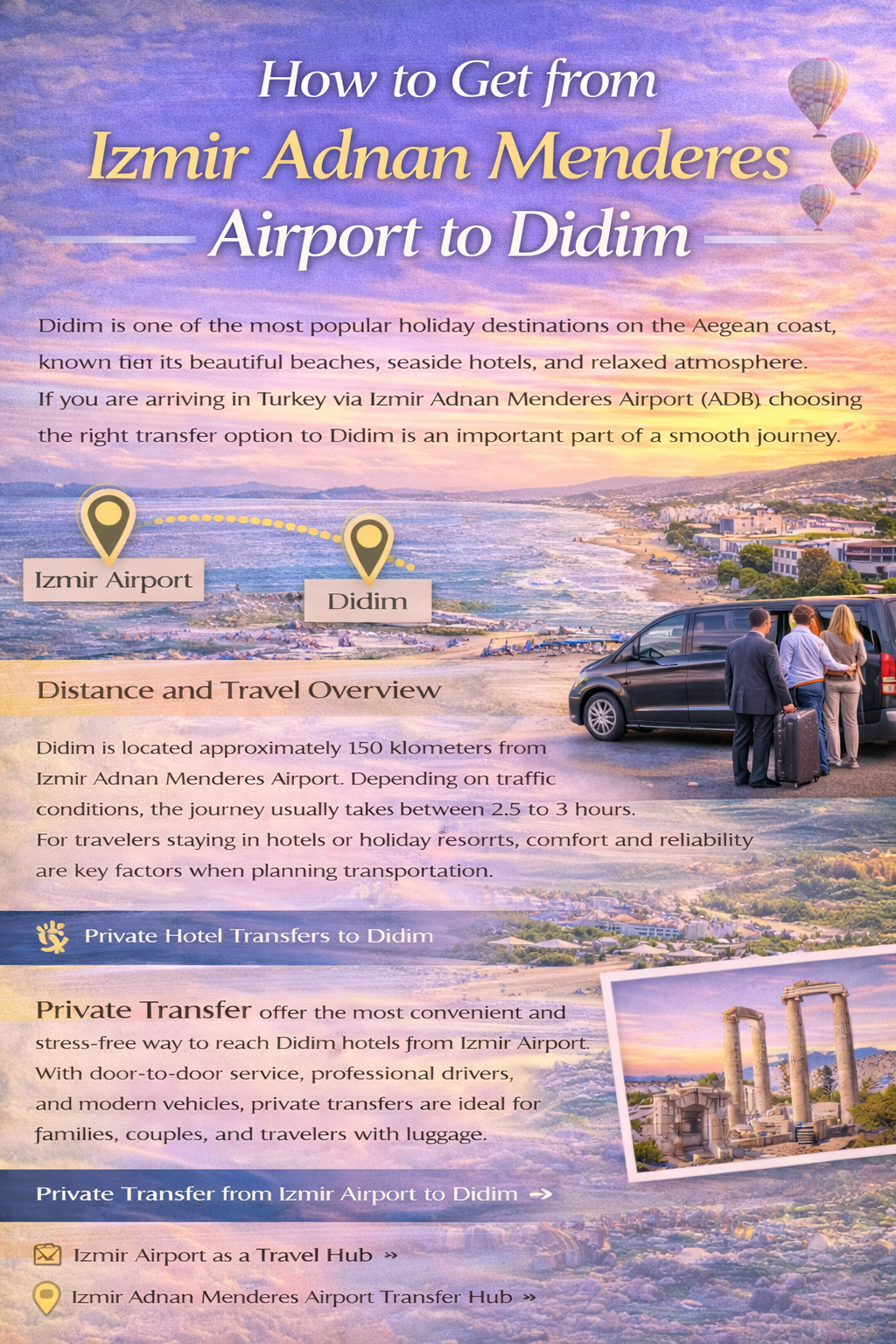 How to Get from Izmir Adnan Menderes Airport to Didim | Hotel Transfers Guide