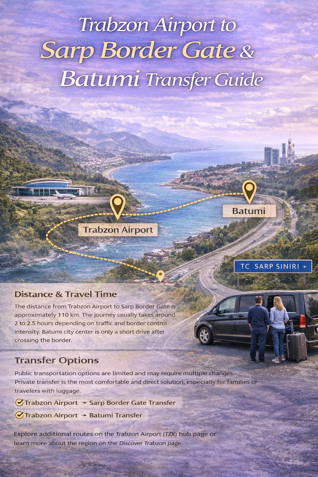 Trabzon Airport to Sarp Border & Batumi Transfer