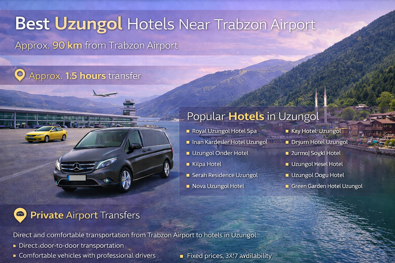 أفضل فنادق أوزنجول بالقرب من مطار طرابزون