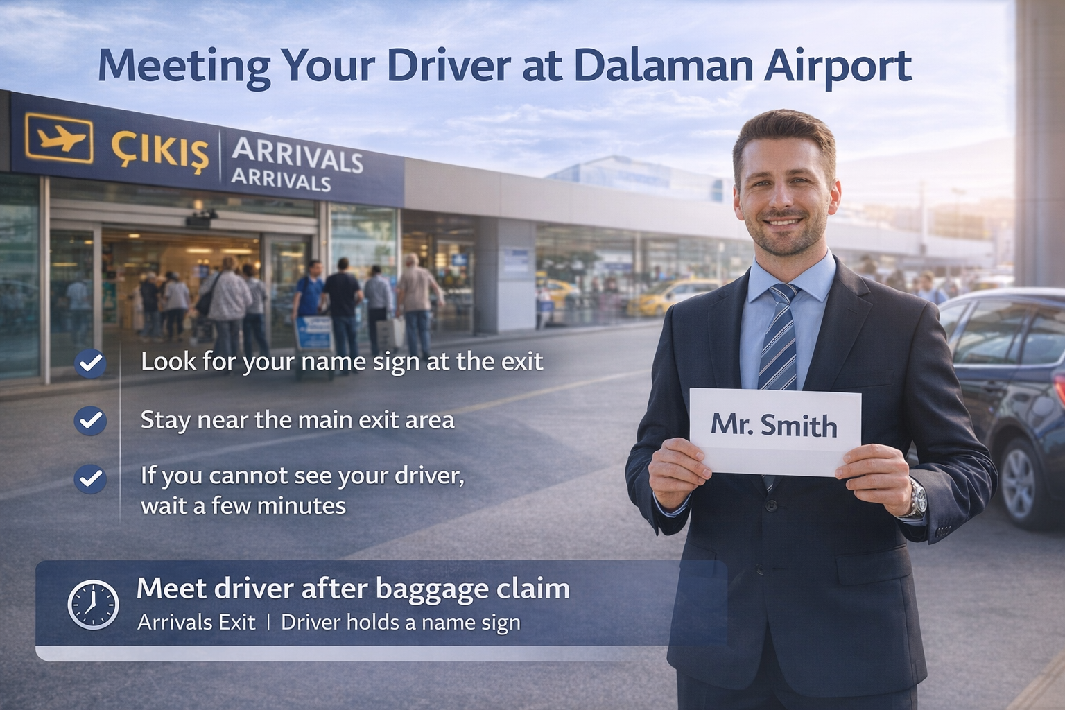 أين تلتقي بسائقك في مطار دالامان