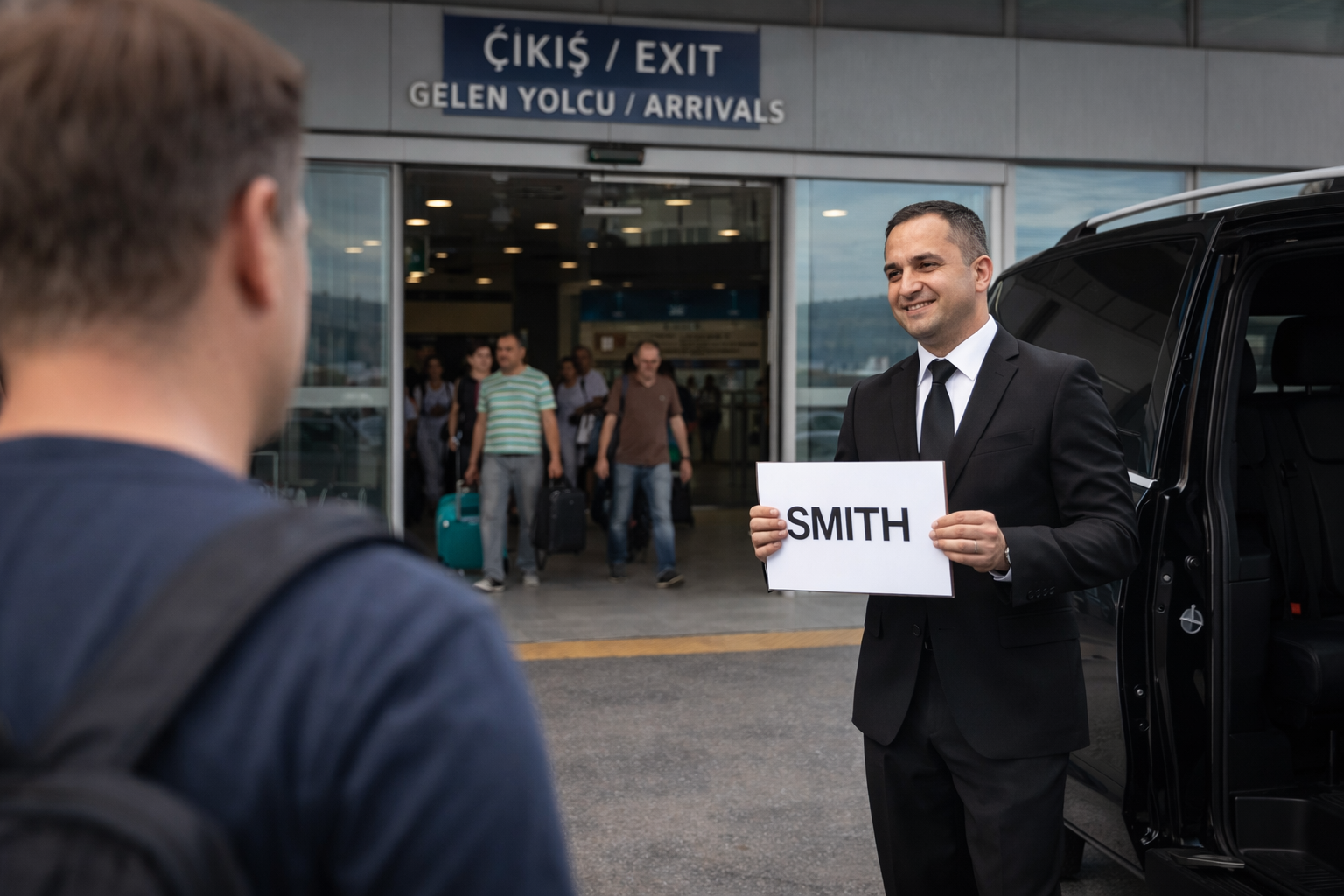 أين تلتقي بسائقك في مطار طرابزون