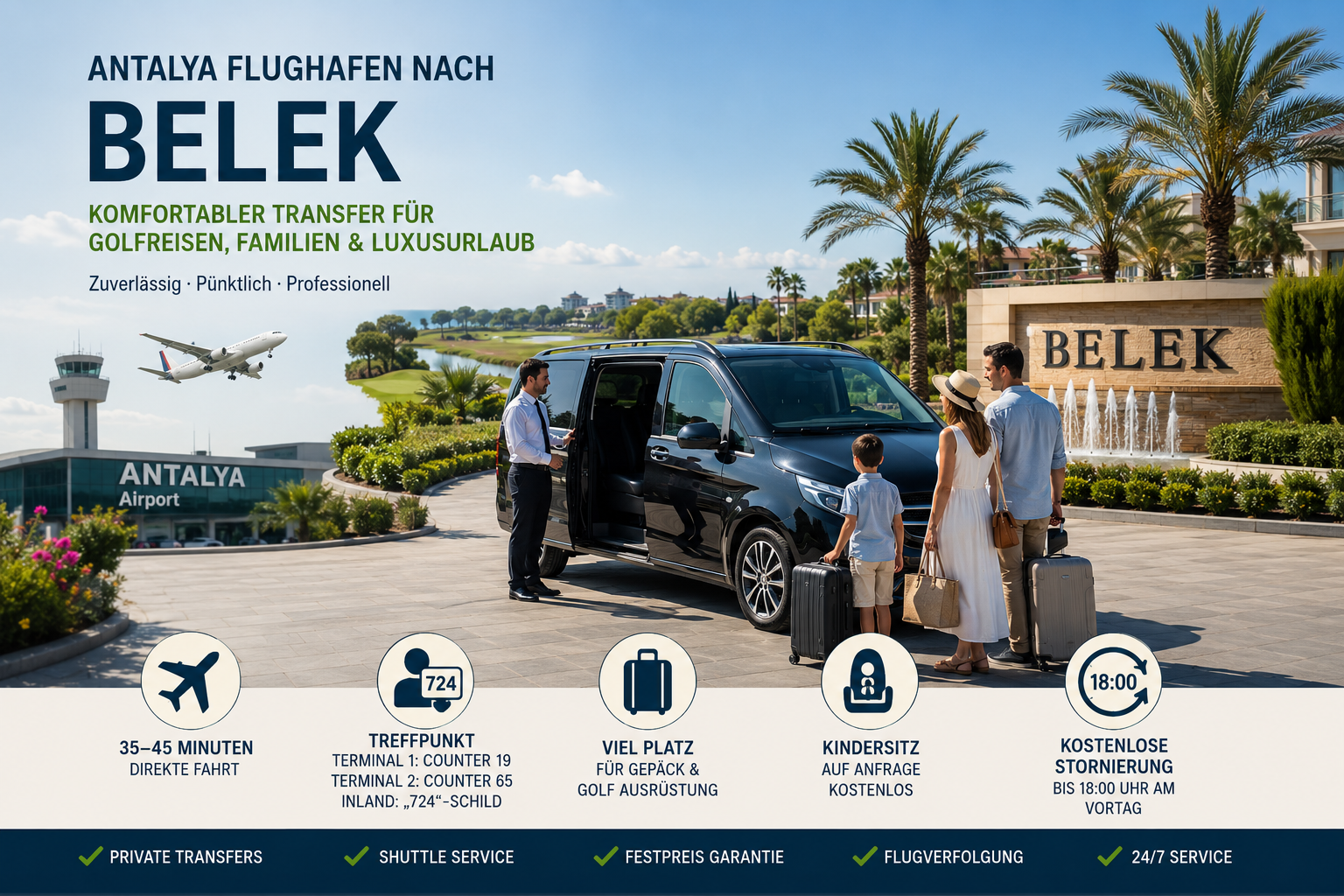 Antalya Flughafen nach Belek Transfer Guide