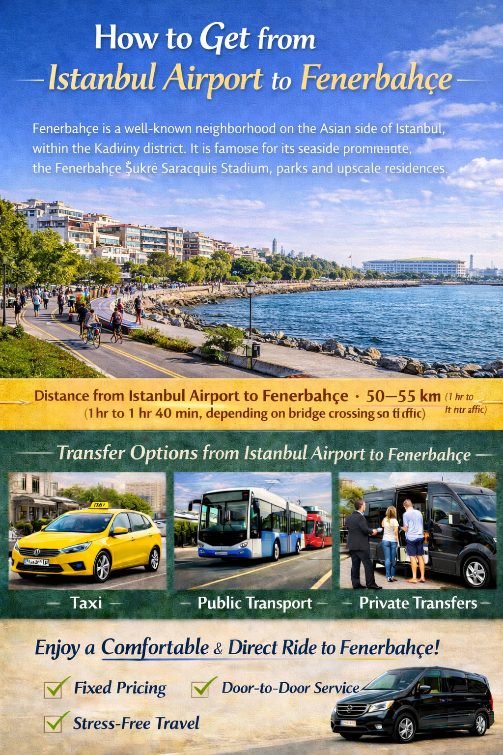 Fenerbahçe Hoteltransfer Guide | Flughafen Istanbul (IST) nach Fenerbahçe