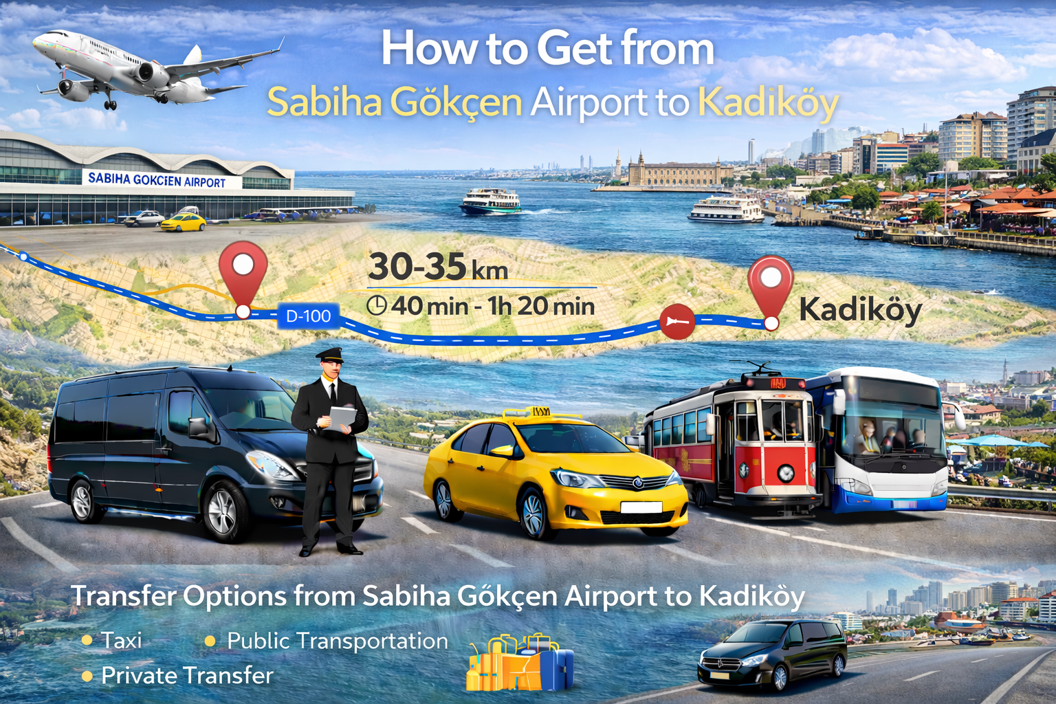 Kadıköy Hotel Transfer Guide | Sabiha Gökçen Airport (SAW) to Kadıköy