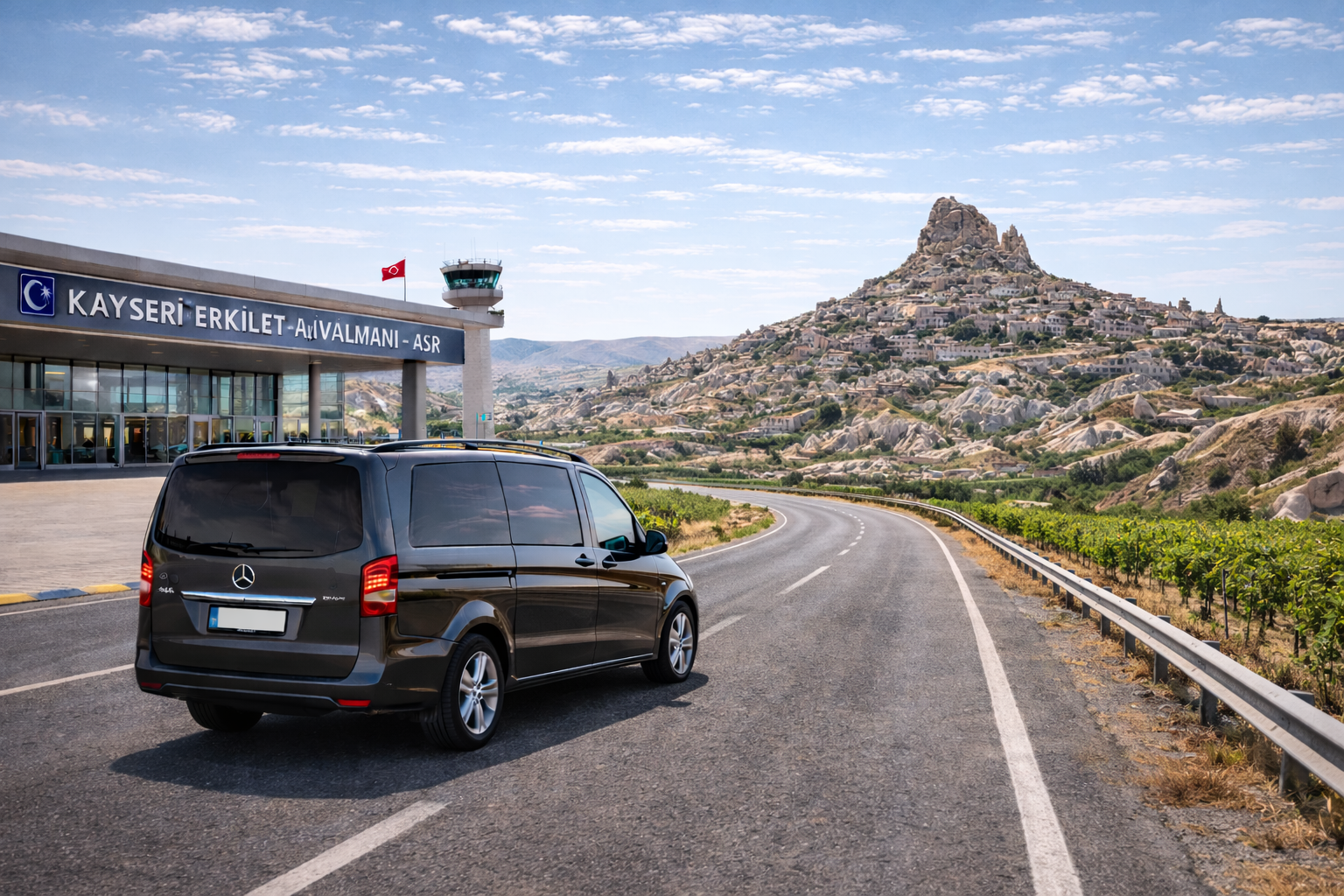 Transfer vom Flughafen Kayseri (ASR) nach Uçhisar