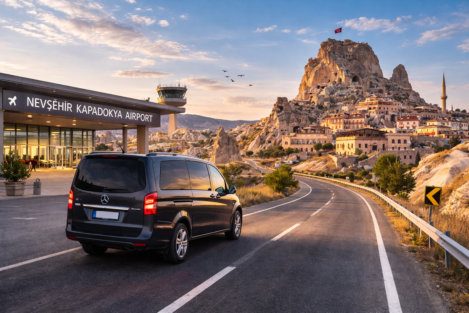Transfer vom Flughafen Nevşehir (NAV) nach Uçhisar