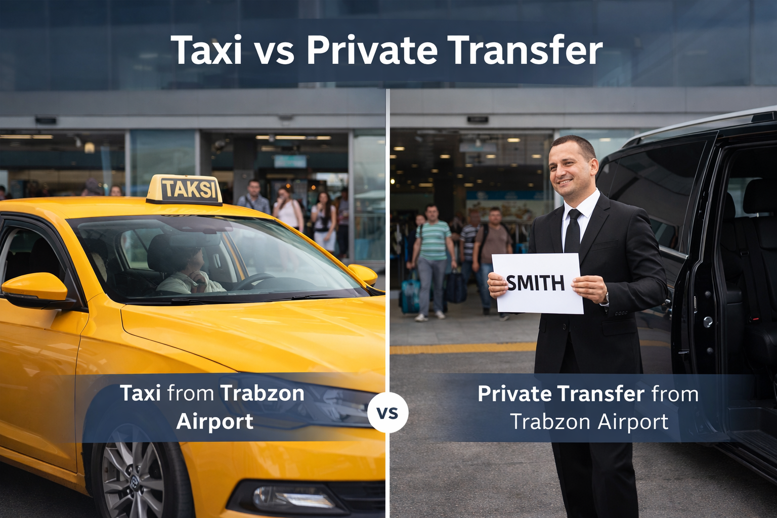 تاكسي أم نقل خاص في مطار طرابزون – أيهما أفضل